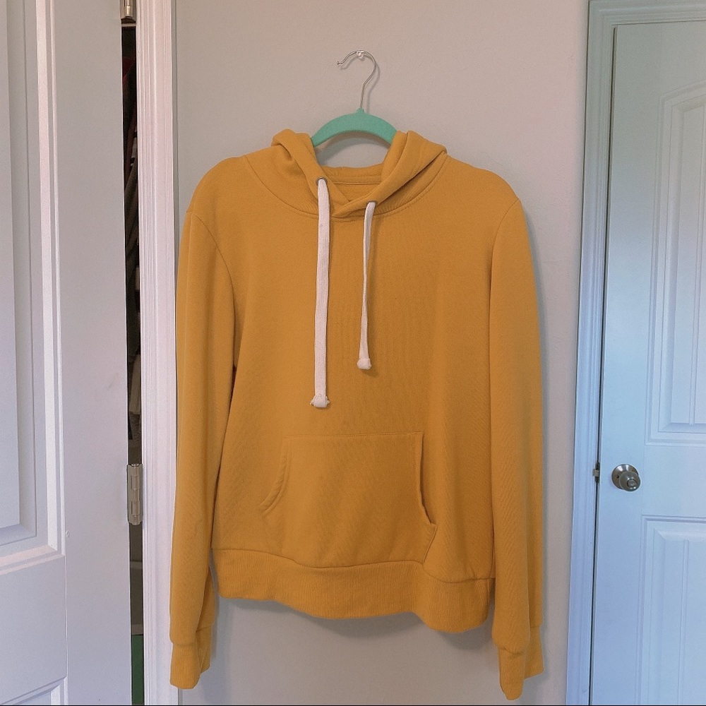 Yellow hoodie
